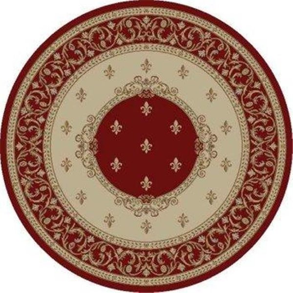 Concord Global Trading Concord Global 63100 5 ft. 3 in. Jewel F. Lys Medallion - Round; Red 63100